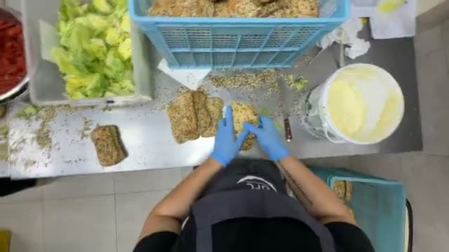 Armando sándwiches — Cocina